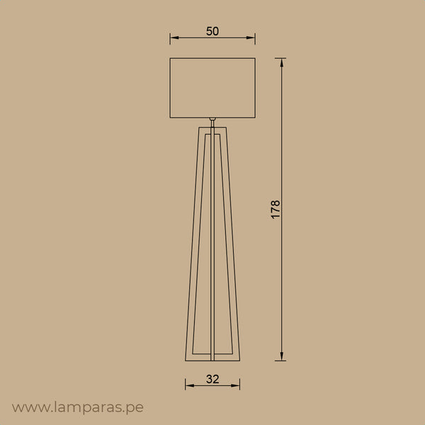 Lámpara de pie Megara