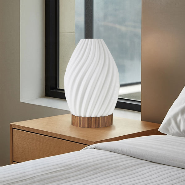 Lámpara de madera con Pantalla 3D Amara