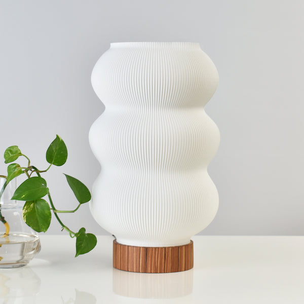 Lámpara de madera con Pantalla 3D Mosul