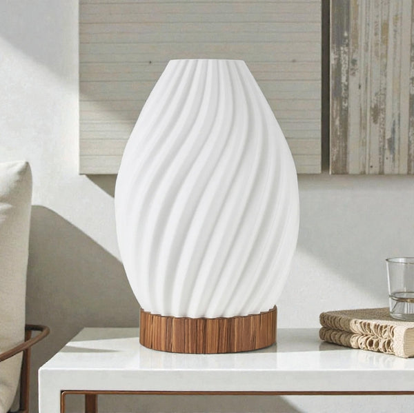 Lámpara de madera con Pantalla 3D Amara