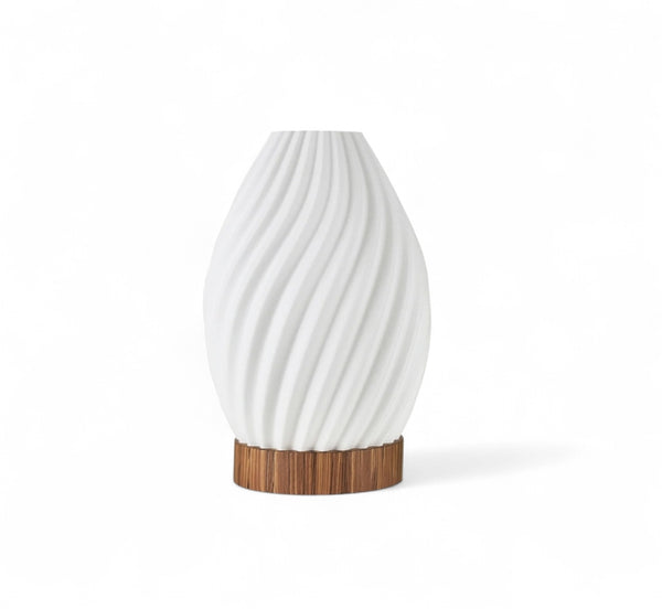 Lámpara de madera con Pantalla 3D Amara