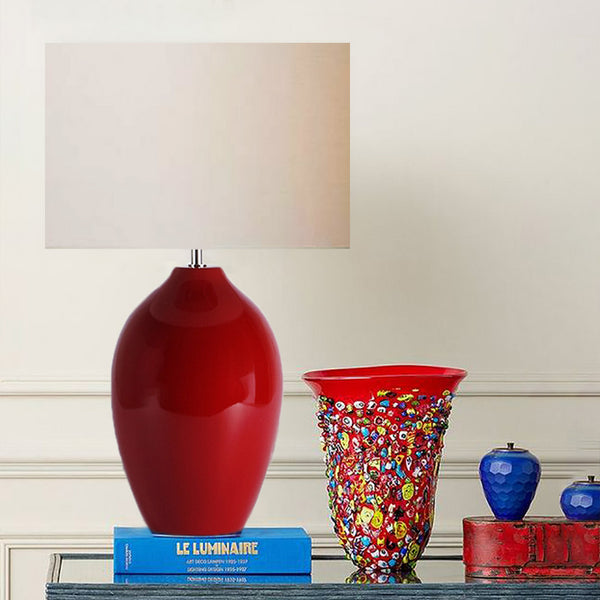 Lámpara de mesa Parma Rojo